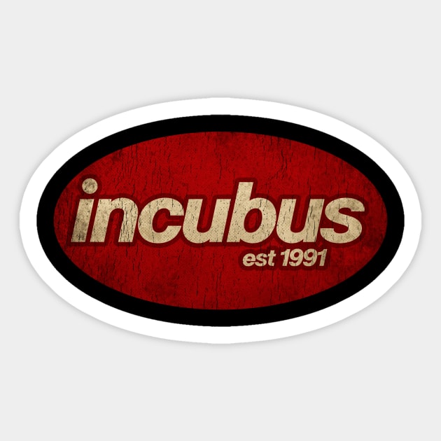 Incubus - Vintage Sticker by Skeletownn